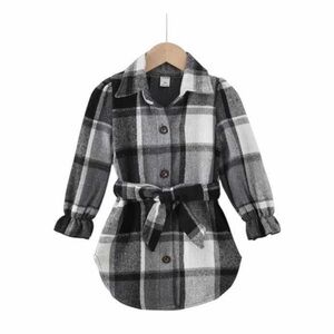 Girls Flannel Shirts Jacket 5/6